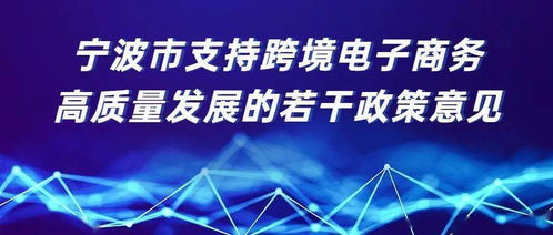 寧波綜試區(qū)新政出臺，全力支持跨境電商高質(zhì)量發(fā)展